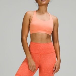 NWOT lululemon Energy Bra In Golden Apricot Size 6